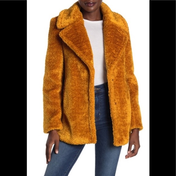 French Connection Jackets & Blazers - French Connection Velvet Sherpa Caluna Coat